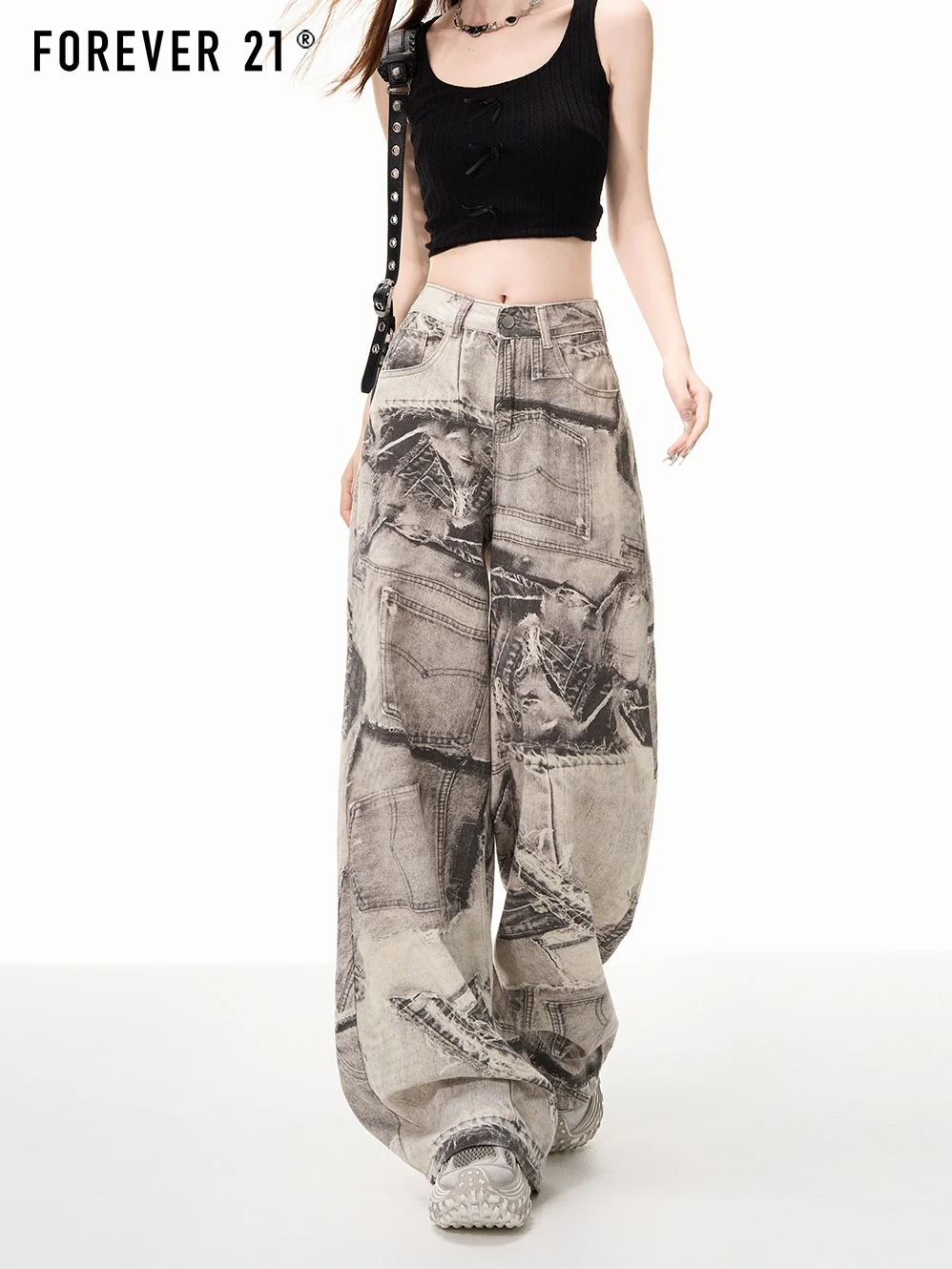 

Винтажные широкие джинсы с высокой талией, весна-лето 2025 года, эксклюзивные женские джинсовые брюки для похудения