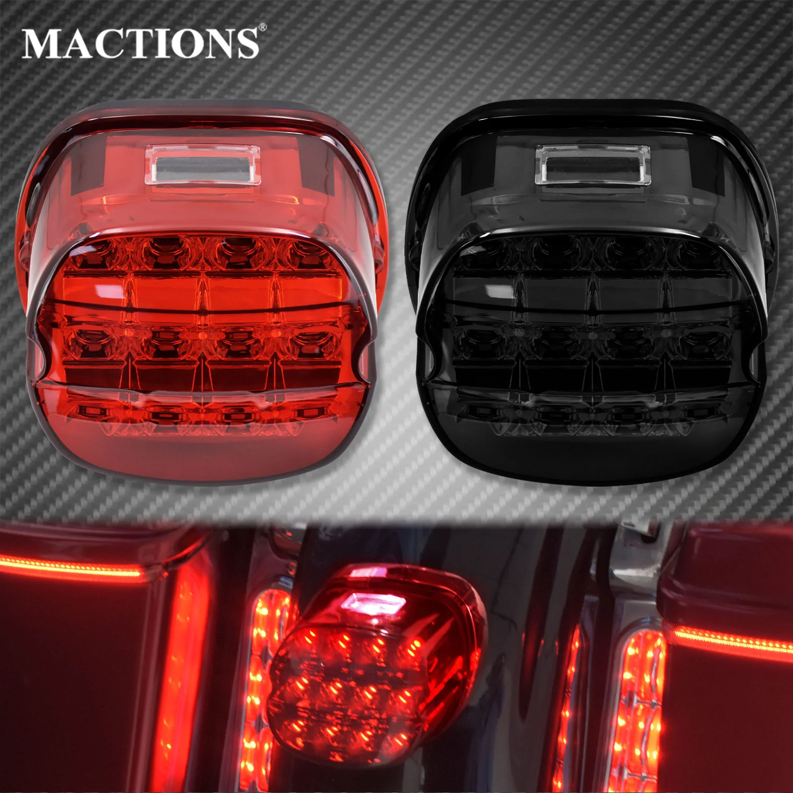 

Motorcycle Led Brake Tail Light Fits For Harley Touring Electra Glide Road Glide Softail Sportster XL883 XL48 Dyna FLD Fat Boy