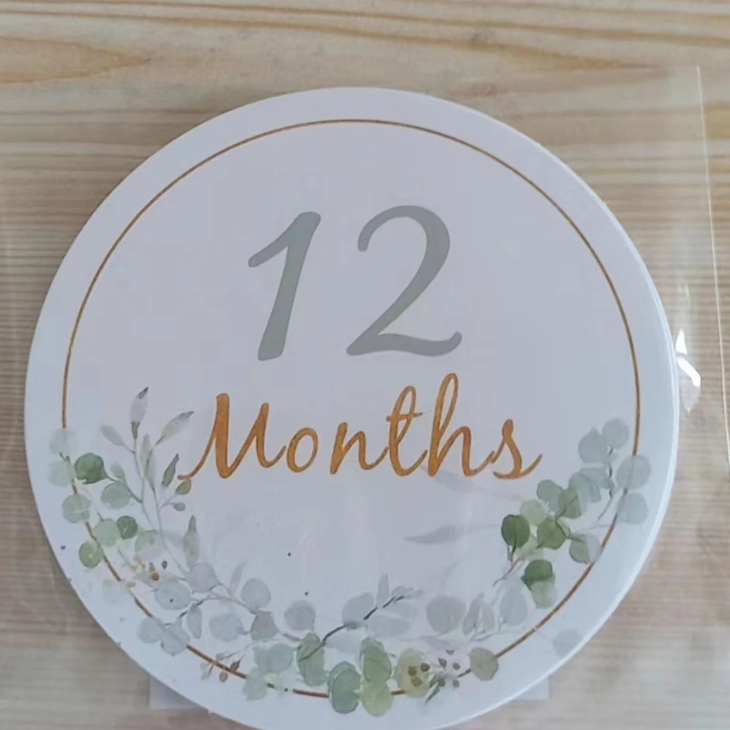 Month sticker card Foreign trade newborn child milestone blanket Photo Month blanket Pregnant woman