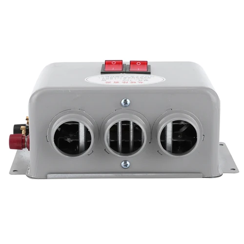 Imagen 2 del producto Calentador de coche compacto de 12V, 3 orificios, 600W-800W, calefacción rápida para invierno, eliminación de heladas, bajo nivel de ruido