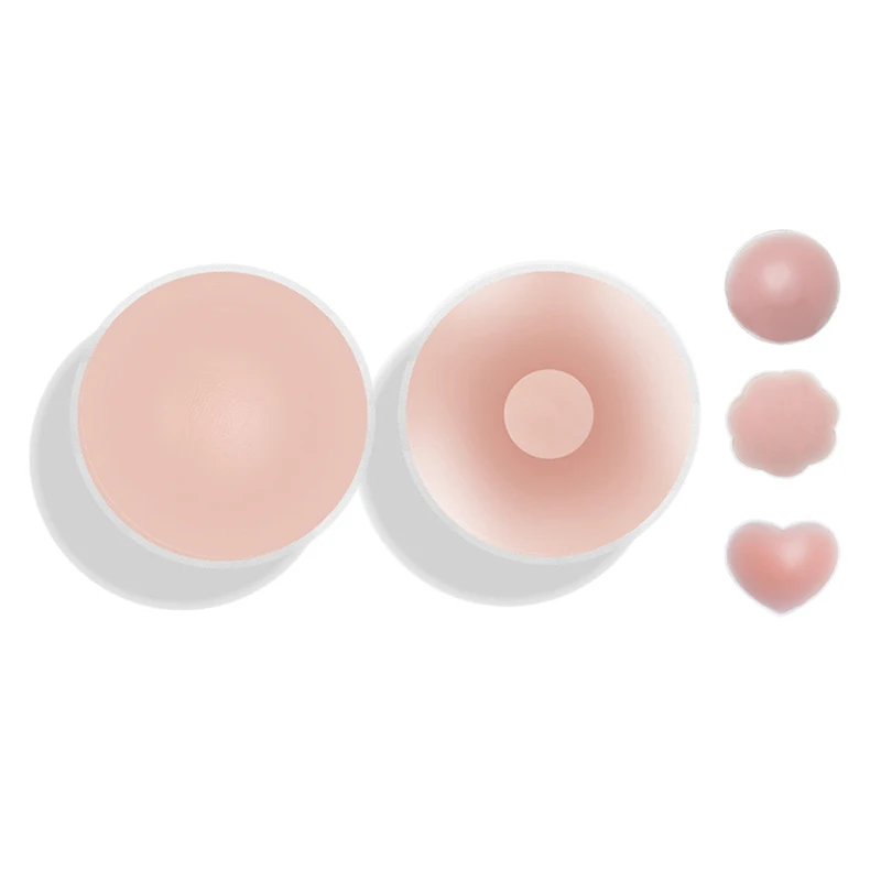 1pair Nipple Covers for Women Silicone Reusable Pasties Adhesive Invisible Nippleless Covers Sticky Breast Petal