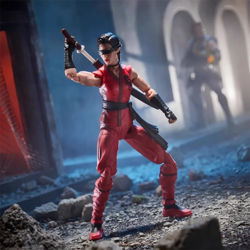 No Packaging 1:12 Scale Female Ninja 6 inch Movable Figure Gift Toy Scene Decoration Classic Collection