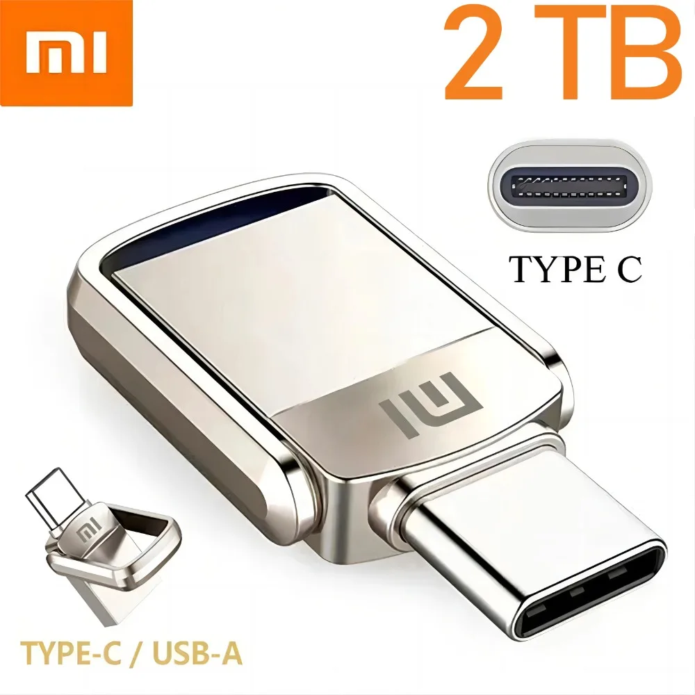 Original XIAOMI USB Flash Drive 2TB Metal USB U Disk Flash Drives High Speed Pendrive 1TB Portable USB Memory Drive Accessory