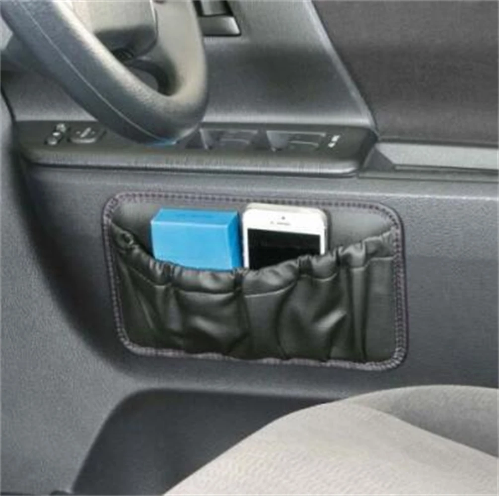 

Новая кожаная сумка для хранения, держатель для мобильного телефона, карманные автомобильные аксессуары