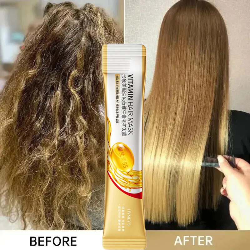 Magical Vitamin Hair Mask Prevent Dryness Split Ends Repair Damage Frizz Hairs 5 Seconds Smooth Nourish Straightening Hair Care