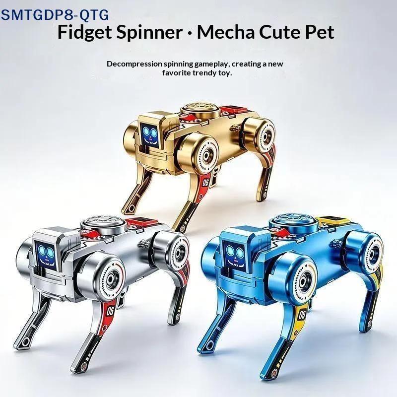 Dog Toys - *360 ° หุ่นยนต์หมาหมุนได้ ของเล่นฟิดเจ็ตไจโร ดีไซน์สร้างสรรค์ แปลงรูปได้