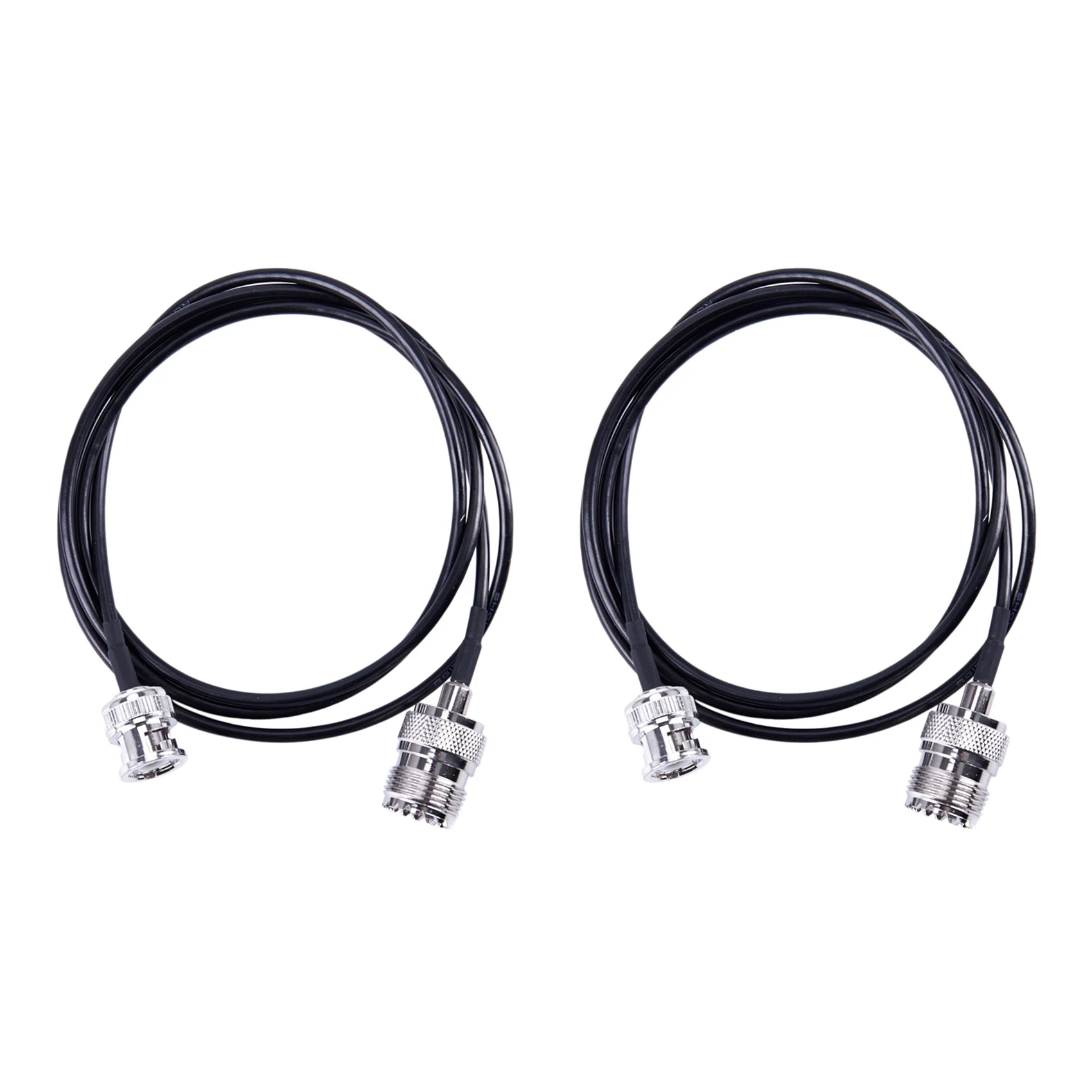 B24B 2X RF UHF VHF Radio Coaxial Antenna Cable BNC Male To UHF SO239 RG-58U MILSPEC Coax Mobile To Base Antenna 3 Ft