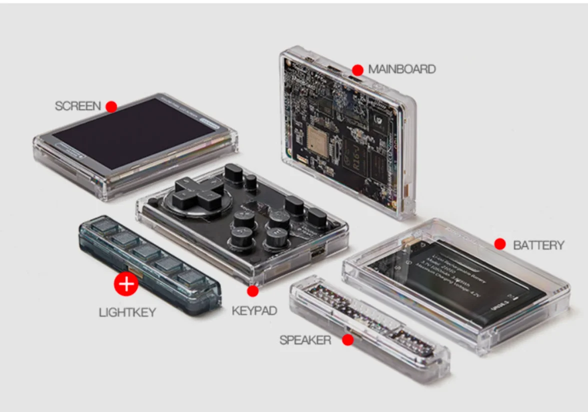 Handheld game console, development board, maker experiment PS1 NES GBA arcade WIF