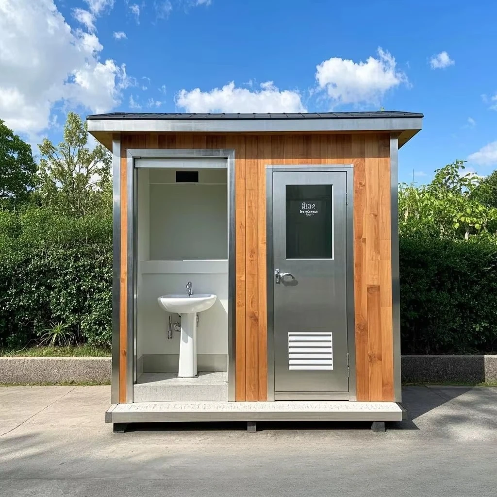 FOODLINE Trailer Mounted Mobile Toilet Movable Restroom With Wheels Convenient Transfer For Outdoor Racing Events