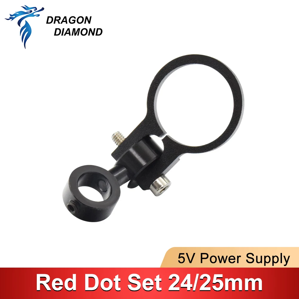 Módulo de diodo conjunto de punto rojo posicionamiento DC 5V para cabezal de corte de grabado láser Co2 DIY