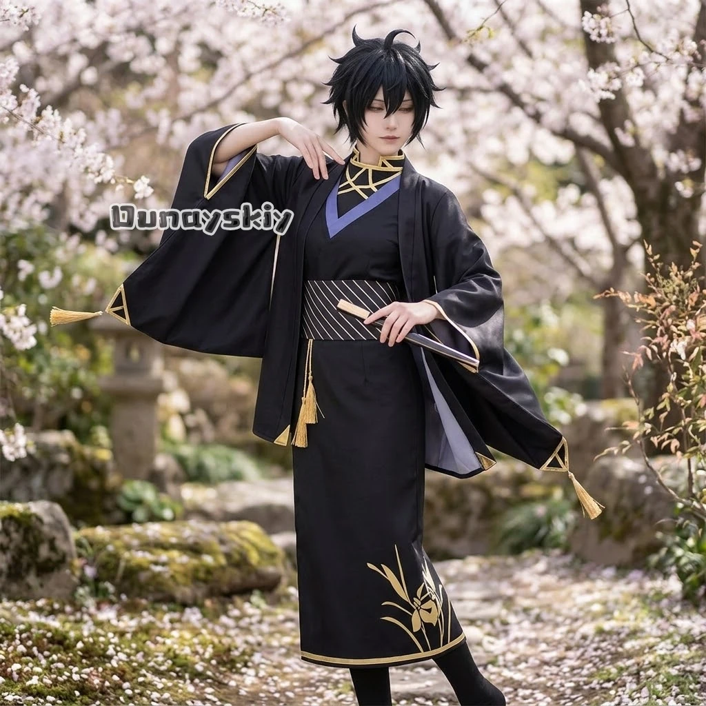 Anime Cosplay Dance - LWW20*Rōsei Kantsubaki Fantasia Japonesa Kimono Preto