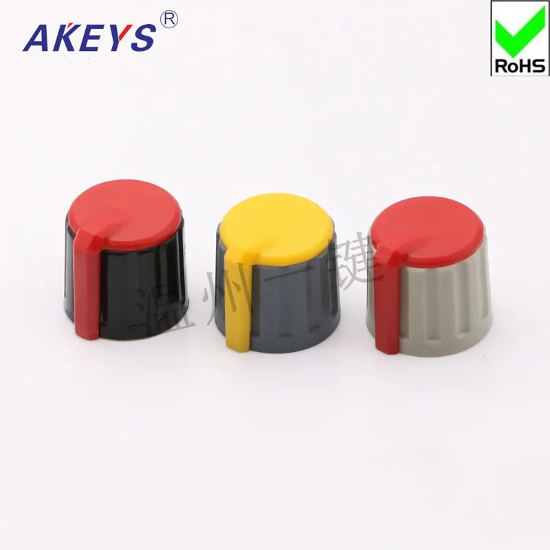 10 pcs KNJ21-19 Potentiometer Encoder Knob Rotary Switch Volume Adjustment Knob Cap Bakelite Rotary Torsion