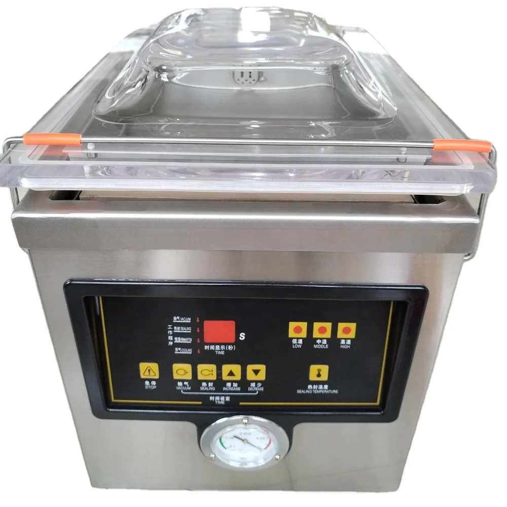 

DZ-260 Rice Food Fish Corn Peanut Single Chamber Plastic Bag Sealer Vacuum Packing Machine