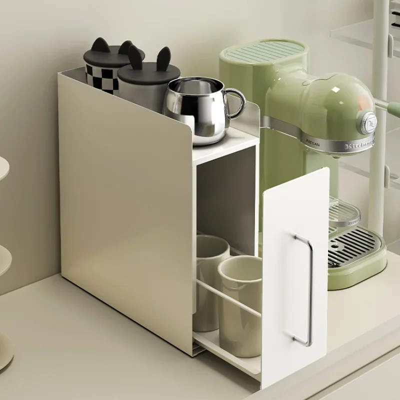 Household Water Cups Storage Shelves - Tabletop Mug Storage Box, Locker Drawer Type Organizer, Practical Kitchen Solution