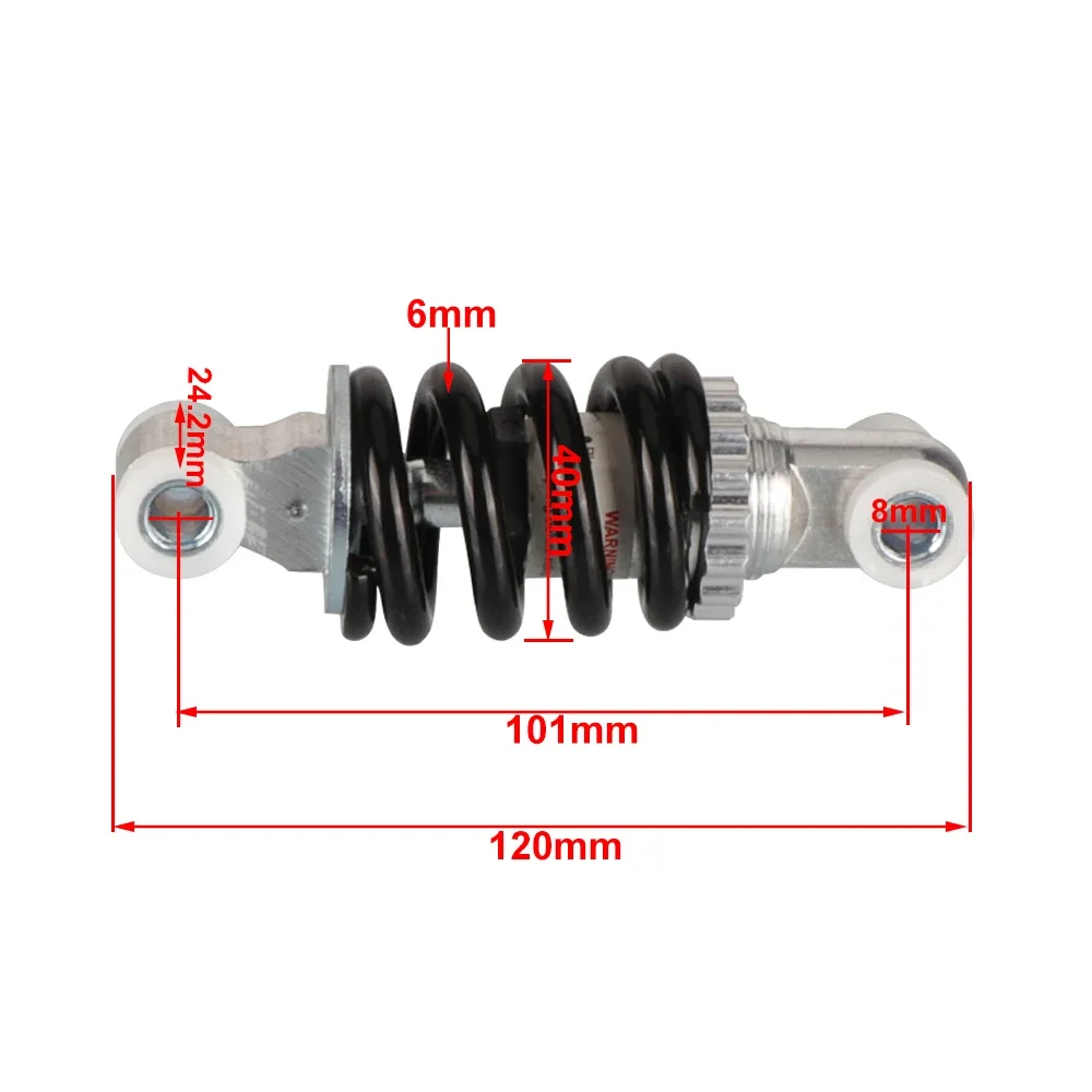 1 Pair 100mm Rear Suspension Shock Adjustable Absorber Spring Shock For Electric Scooter Folding Bike Motorcycle Skate Parts