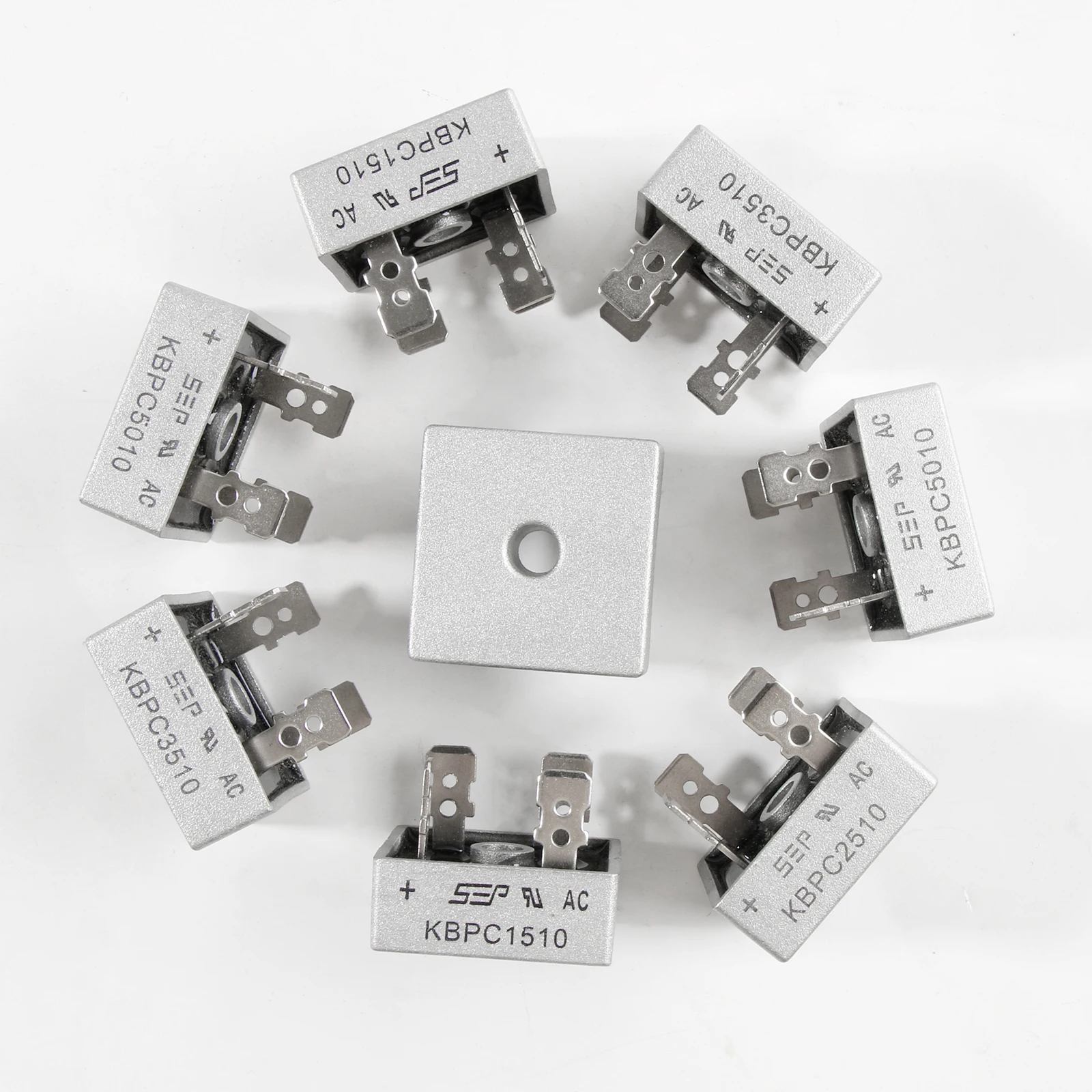 مقوم جسر ديود kbpc5010 kbpc1510 kbpc2510 pcb3510 50a v مكونات إلكترونية أحادية الطور ، 2