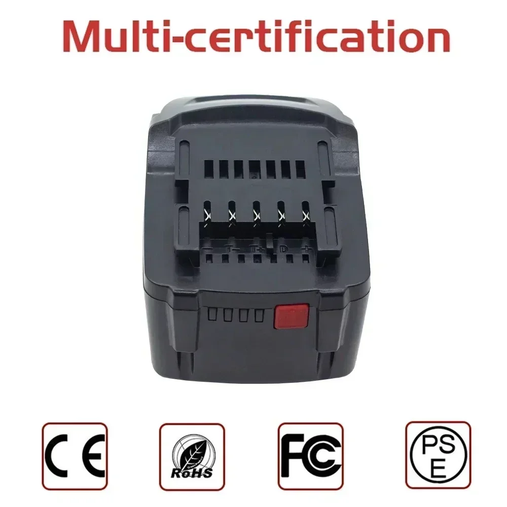 18V 9.0Ah Battery for Metabo Cordless Power Tool Drill Drivers Wrench Hammers for Metabo 18V Battery 9000mah 625592000 625591000