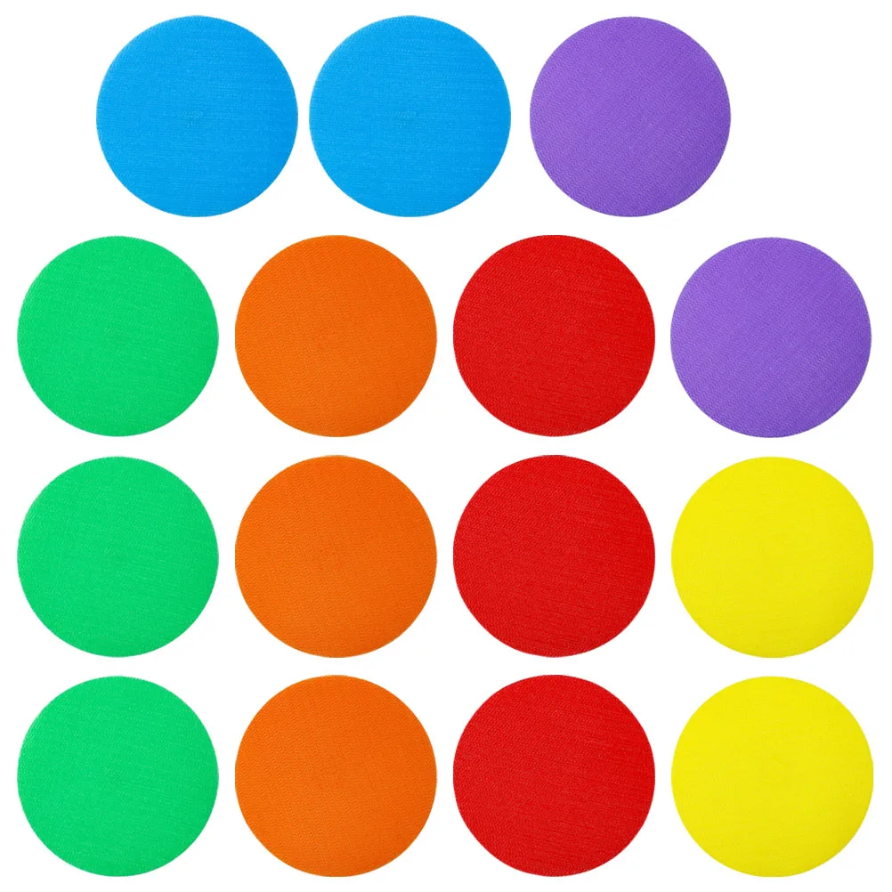 24 Pcs Early Education Carpet Spots for Classroom Floor Little Bit Rug Markers Round Stickers Nylon Dot Child