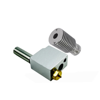 Original FLSUN SR Hotend Kit Super Racer Delta Part 4in1 Brass Nozzle Heatbreak Heat Block Throat Heatsink 3D Printer Accessory