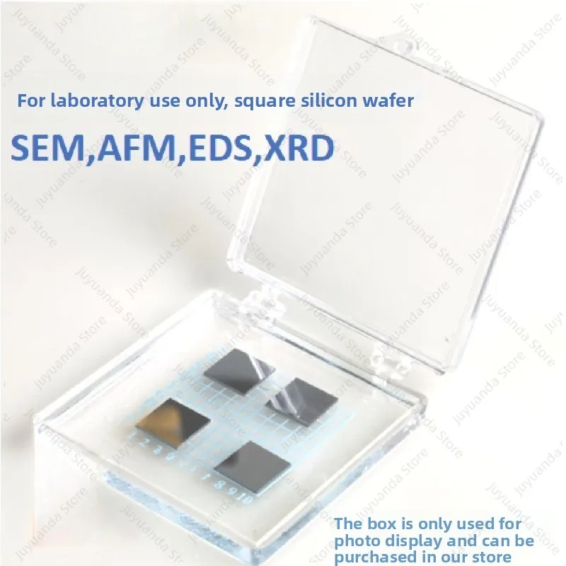 High Purity Square Silicon Wafer for Scientific Research Polishing AFM Coating SEM Optical Biological Experimental Substrate
