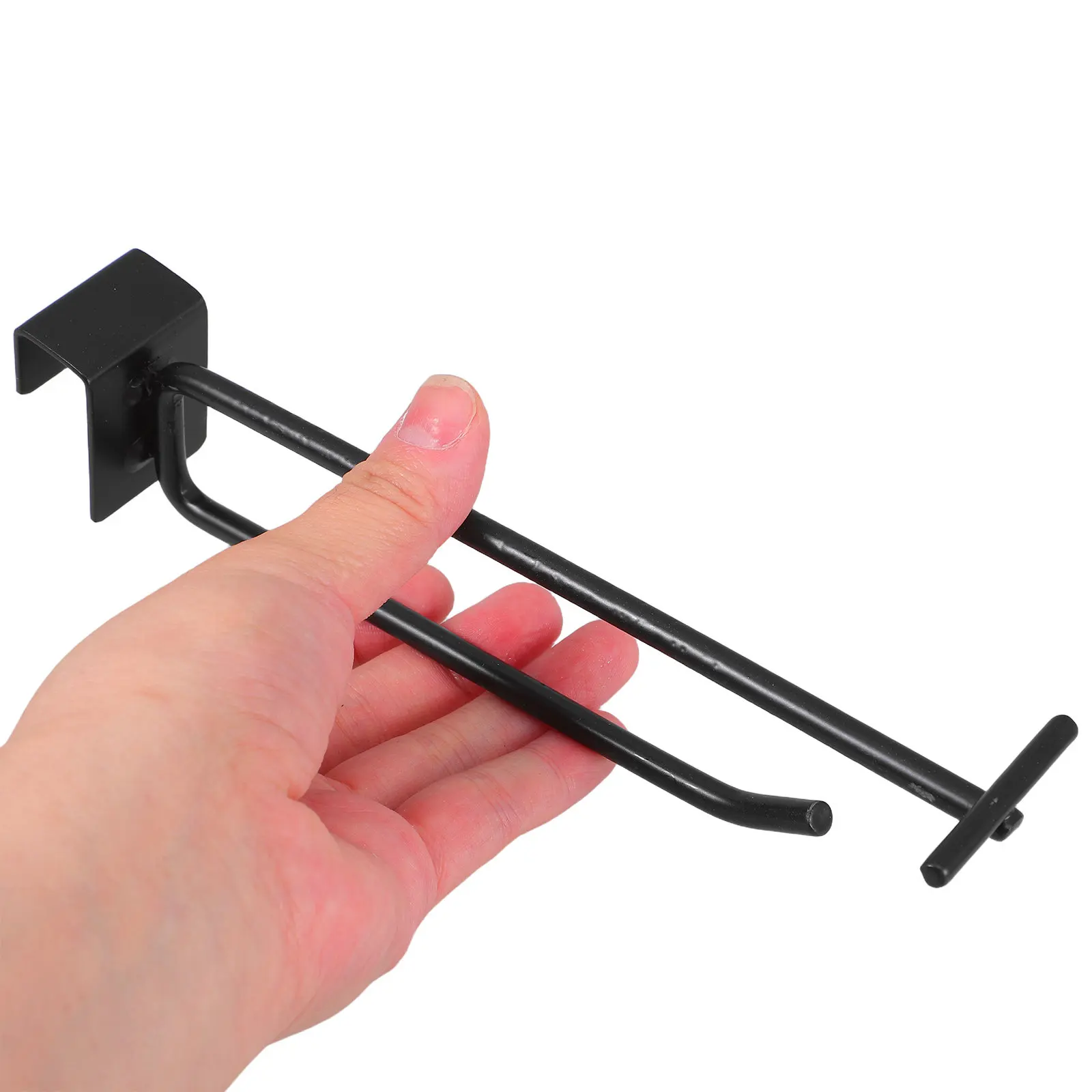 5Pcs Storage Rack Hooks Heavy Duty Metal Hanging Hooks for Supermarket Shelves Multipurpose Utility Clip for Snacks Jewelry