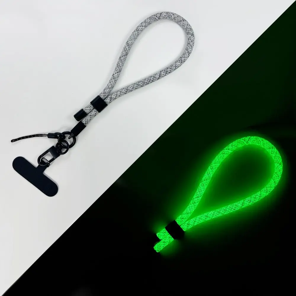 Creative Handmade Luminous Phone Lanyard Removable Adjustable Wrist Straps Anti-lost Wristband Keychain Hanging Rope