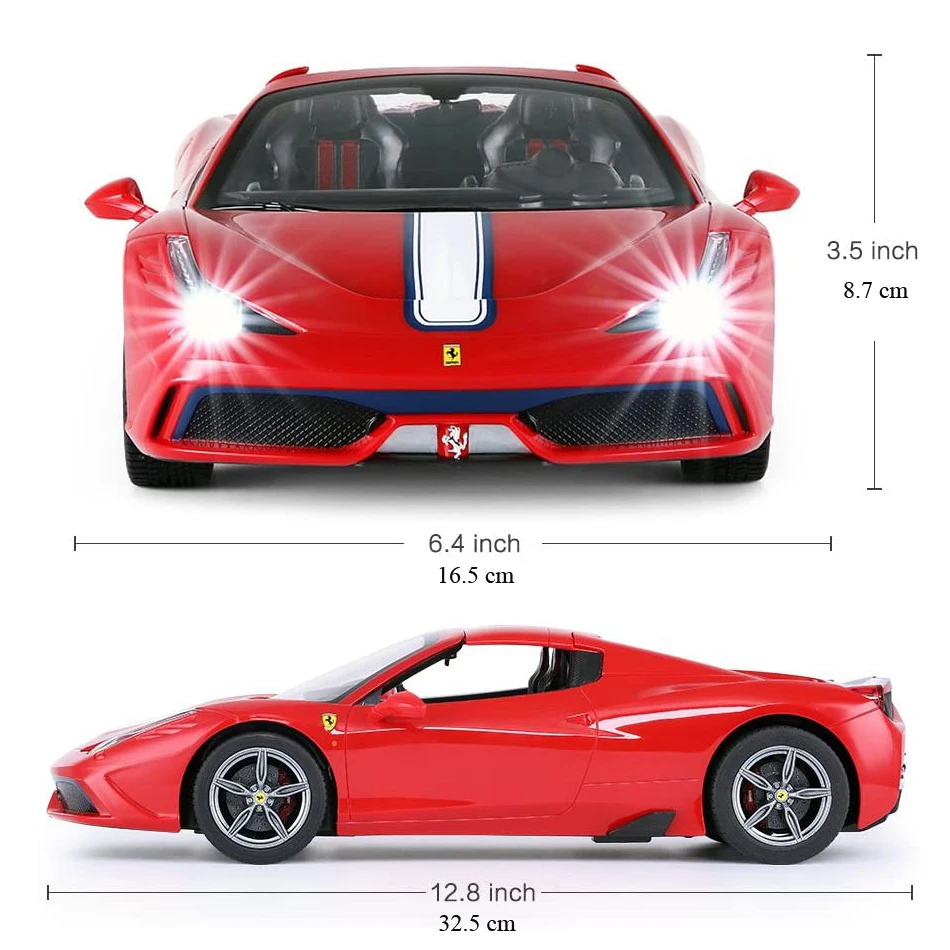 Ferrari 458 Special A RC Car 1:14 Scale Remote Control Car Model Radio Controlled Auto Machine Toy Gift for Kids Adults Rastar