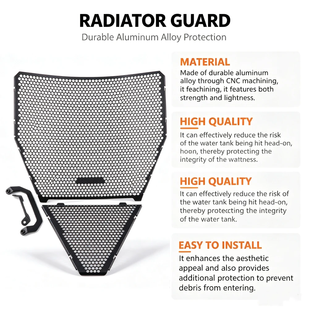 For Ducati Streetfighte V4 V4S 2025+ Radiator Guard Set Motorcycle Accessory Radiator Grill Guard Cover Protector CNC Aluminum