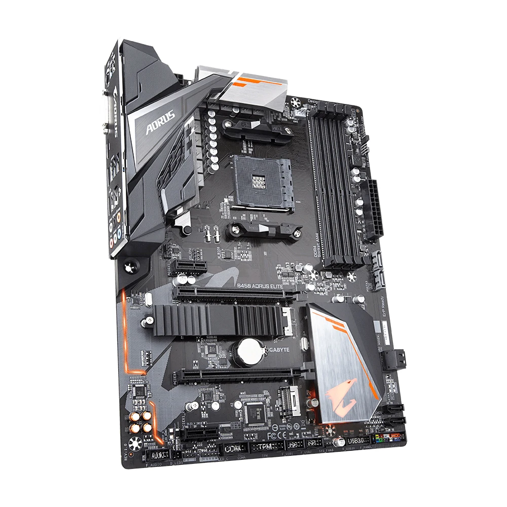 Imagem -03 - Placa-mãe Aorus Elite Soquete Am42 x Dimms Ddr4 Capacidade Máxima de Memória 32gb Pci-e 3.0 1x M.2 Placa-mãe Amd Am4 Gigabyte-b450