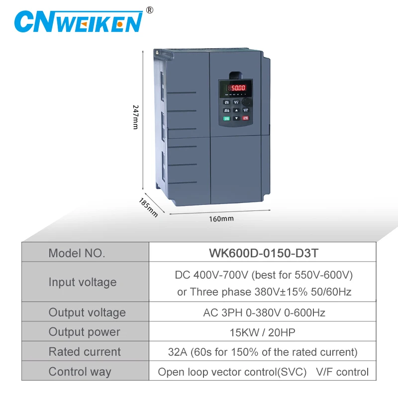 Imagem -02 - Inversor Fotovoltaico dc para ac Conversor Trifásico 380v 15kw 18 kw 25 kw 22kw com Controle Mppt Vfd Inversor Solar pv