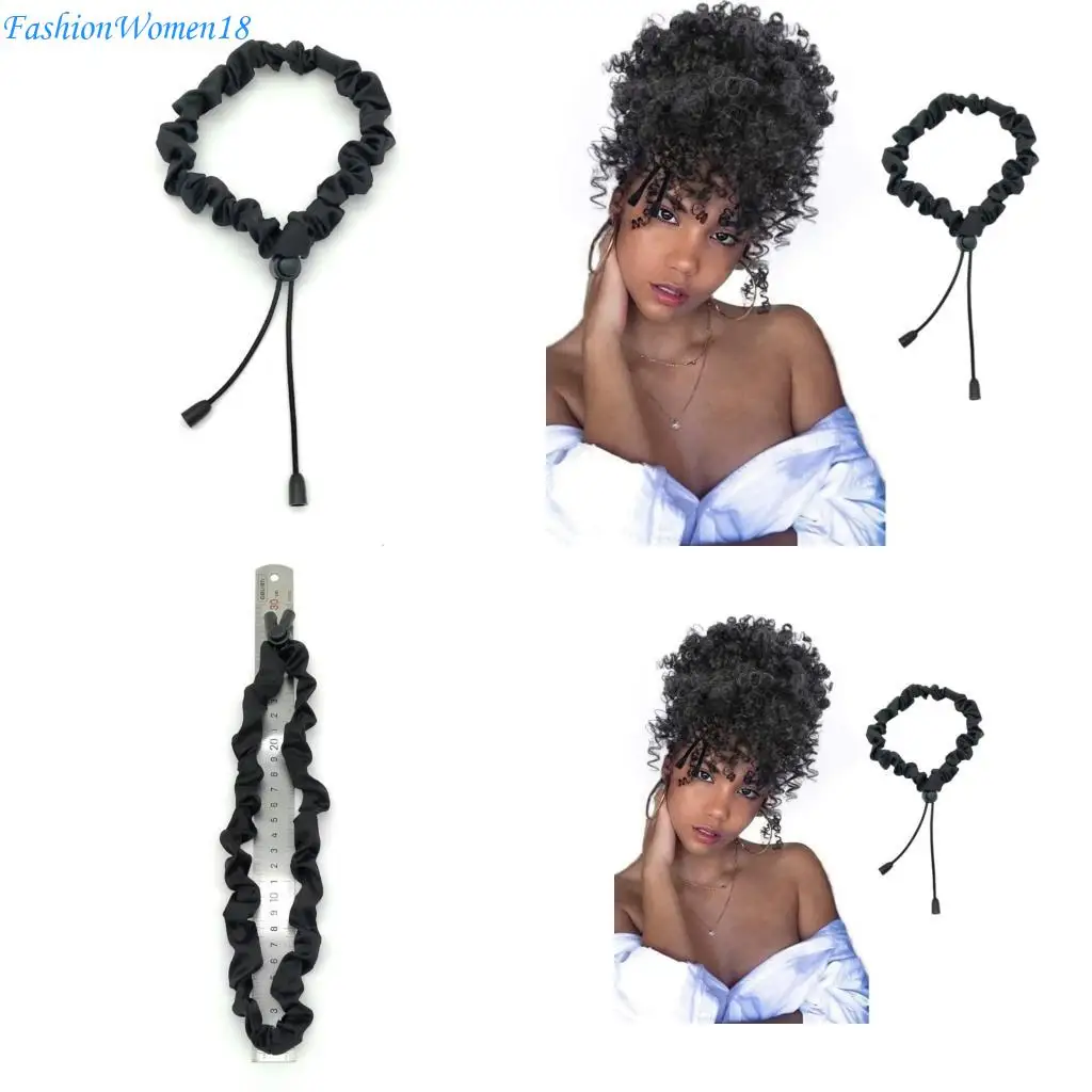

No Slip Hairbands Adjustable Hair Ties for Women with Curly or Afro Hair 57BD