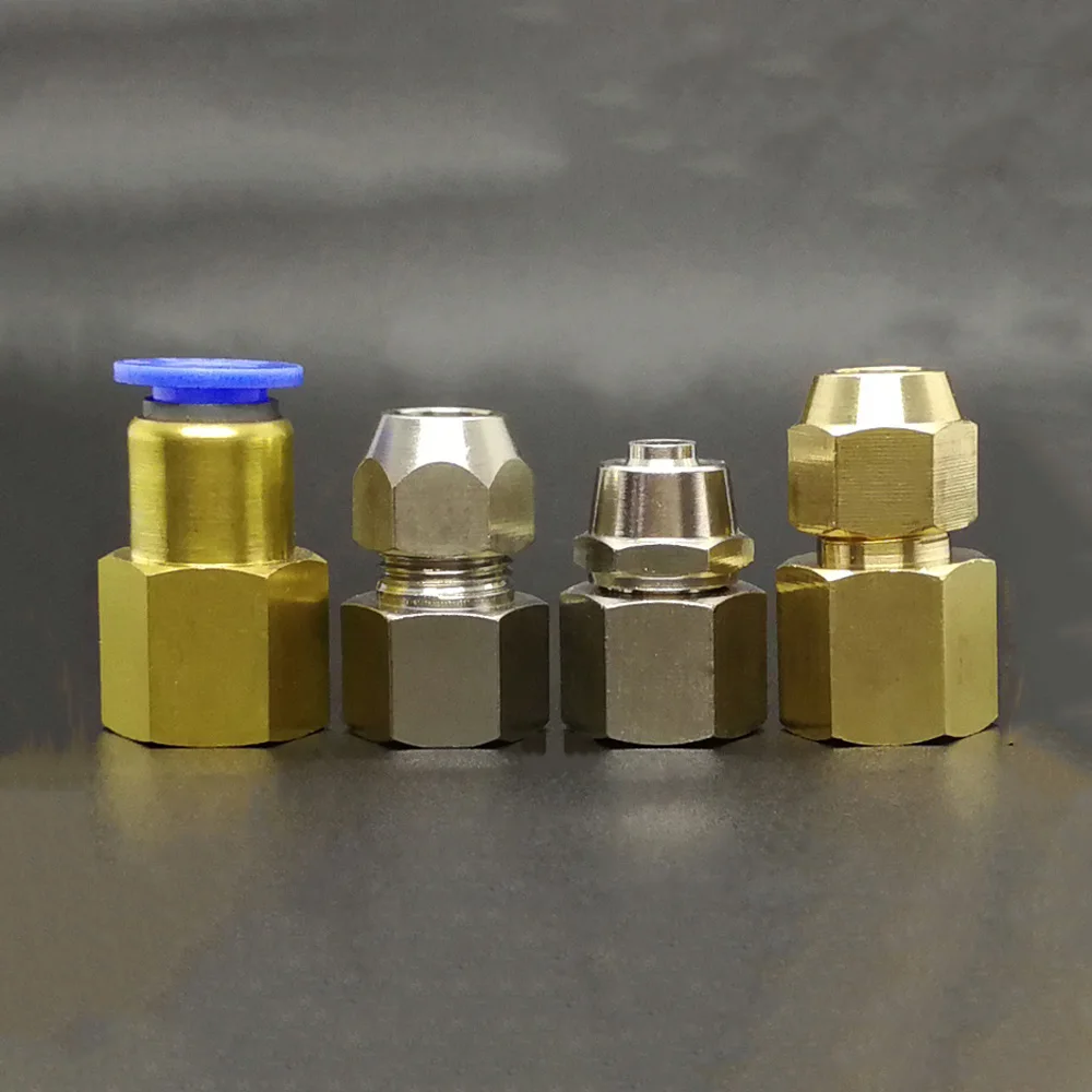 M14 M20 Push In Quick Twist Compression Flare Fit 6/8/10/12mm OD Tube Brass Coupling Coupler Connector Pneumatic