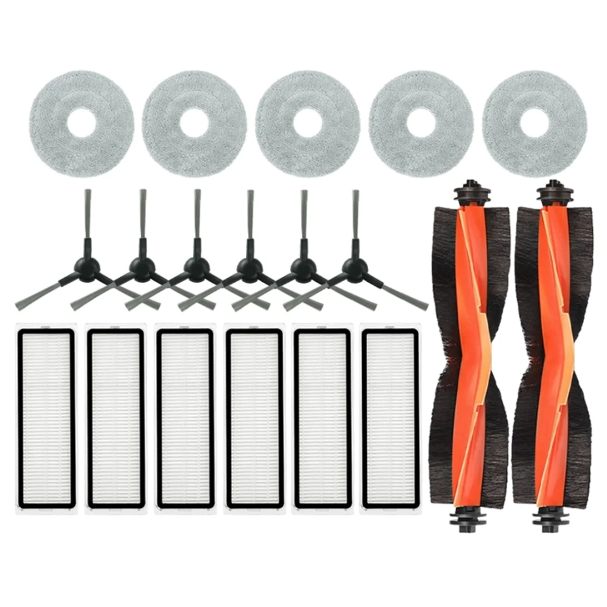 Per Xiaomi Robot Aspirapolvere S20+ / S10 Plus / B108GL / B105 / B108CN B113CN Parti per aspirapolvere Filtro Spazzola laterale principale Mop Pad