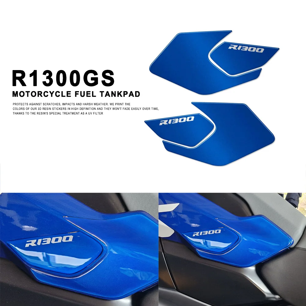 

For BMW R1300GS R 1300 GS Trophy 2023 2024 Motorcycle Tank Pad 3D Epoxy Resin Sticker Tank Protection Accessories