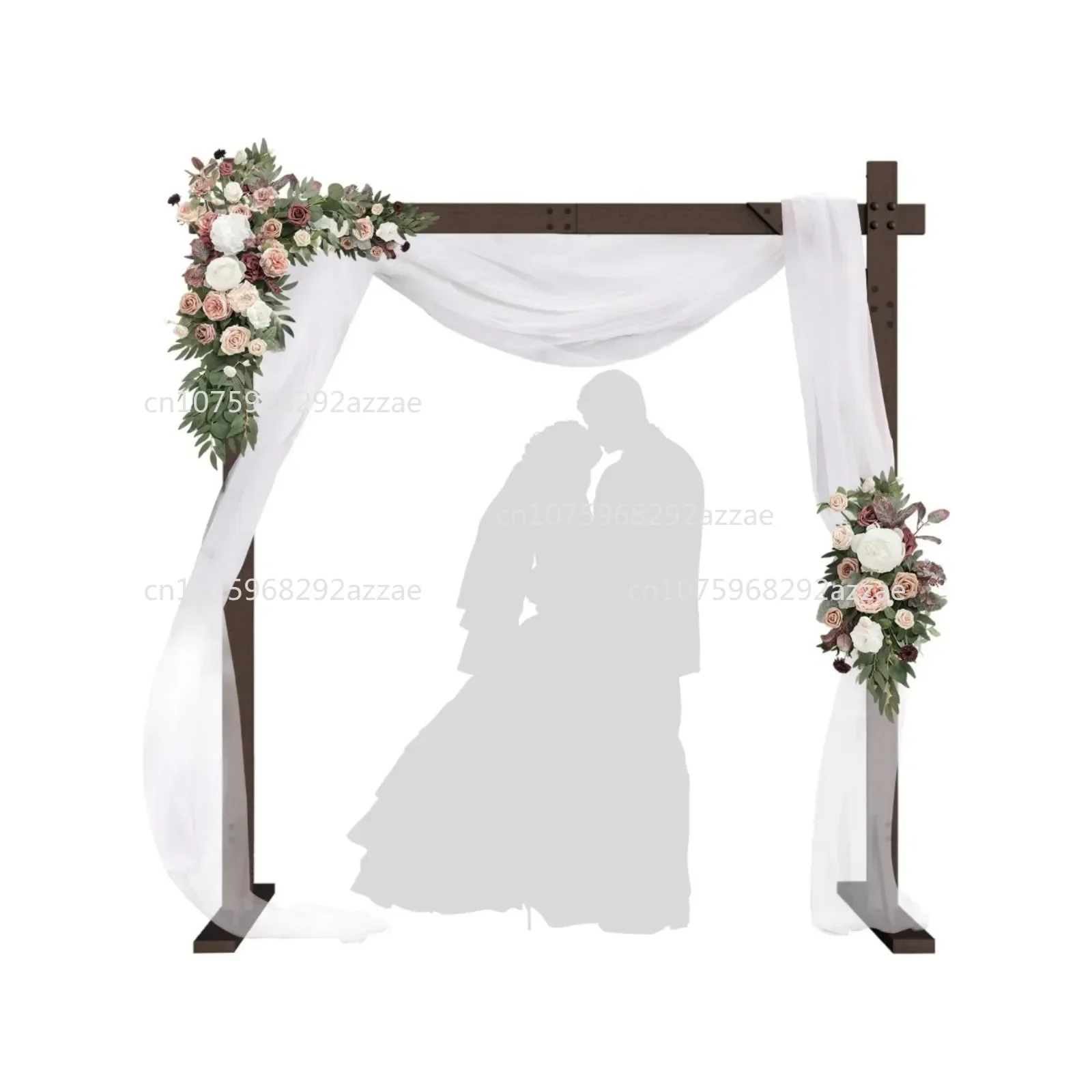 

Square Wooden Wedding Arch, Background Stand for Ceremony, Party and Proposal