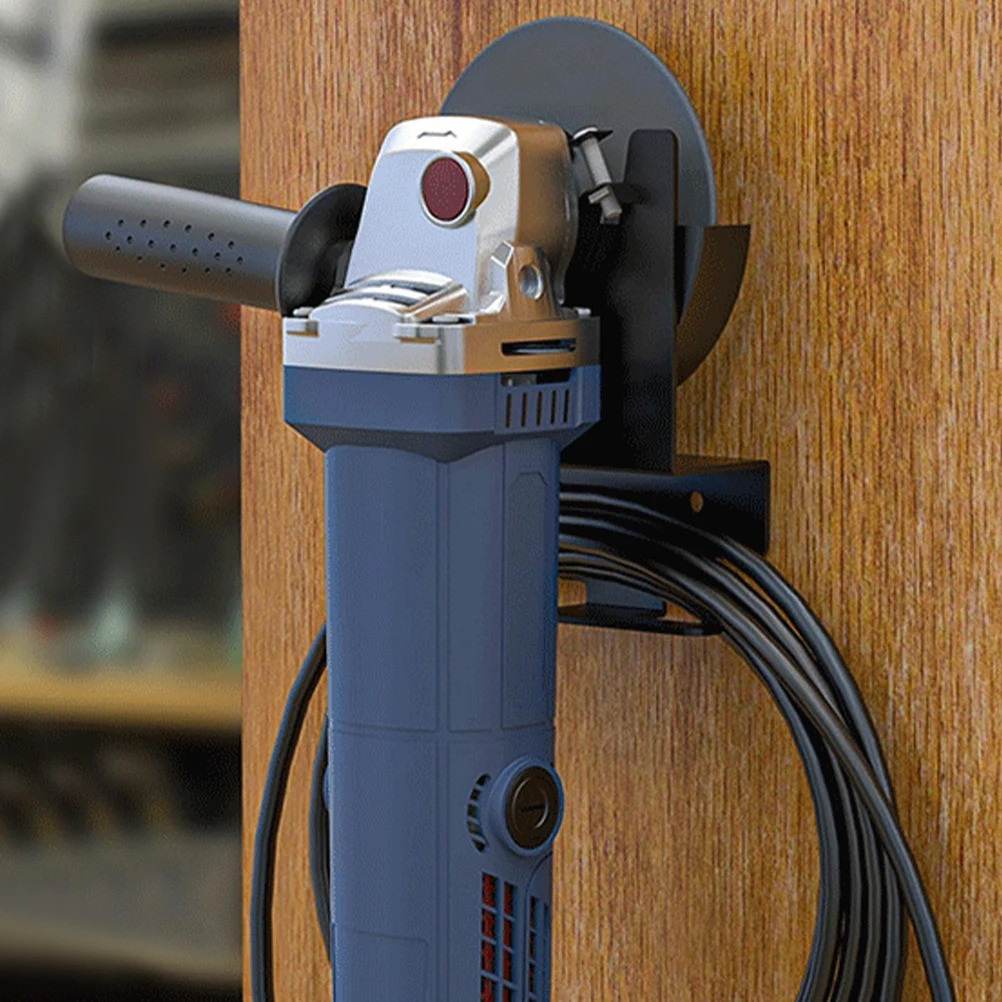 

2pcs Angle Grinder Support Holder Wall Mounted Metal Bracket Heavy Duty Storage Rack Durable Grinder Display Easy Installation