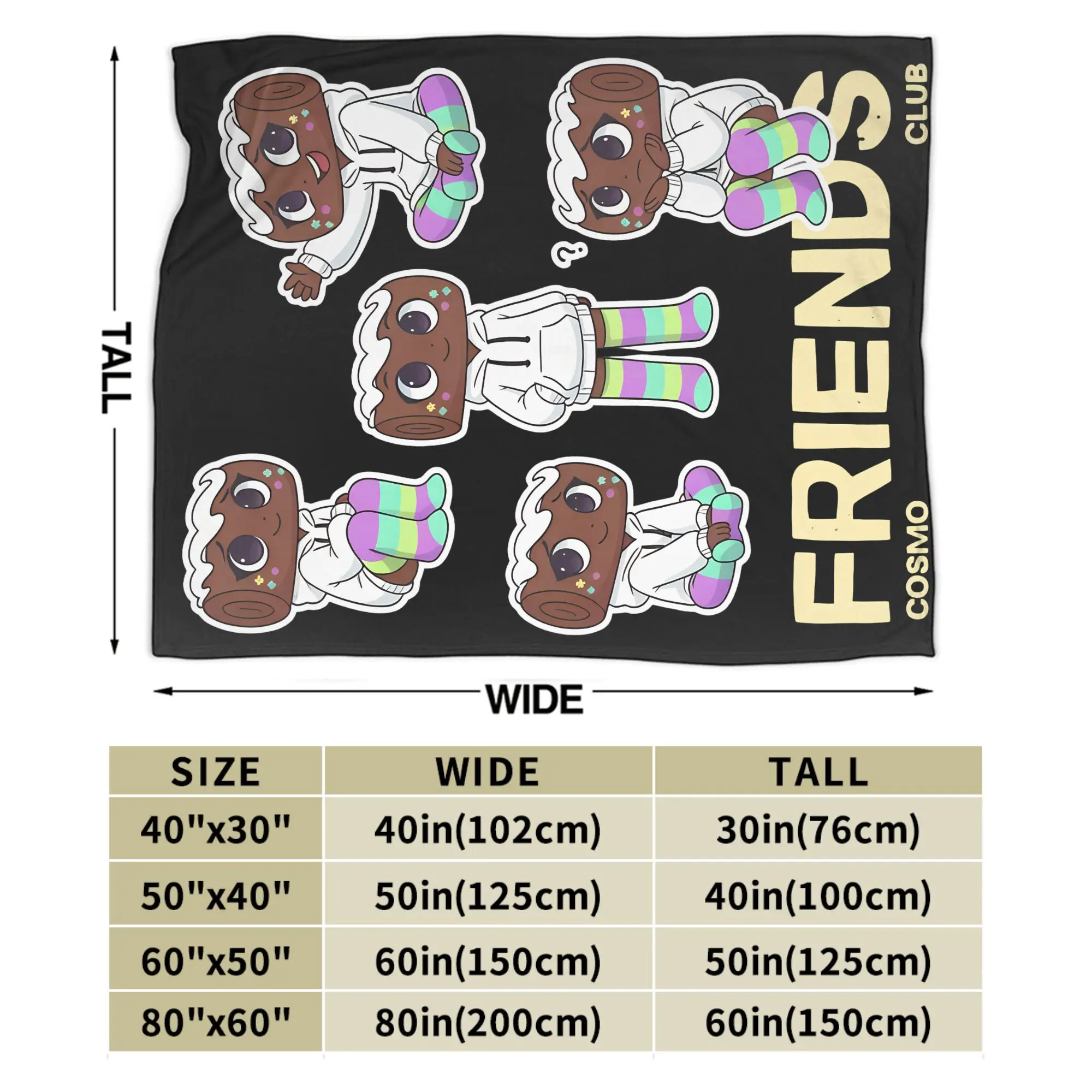 بطانية كوزمو فريندز دانديز وورلد من الفلانيل، بطانية كرتونية لغرفة النوم، لحاف دافئ للغاية #4