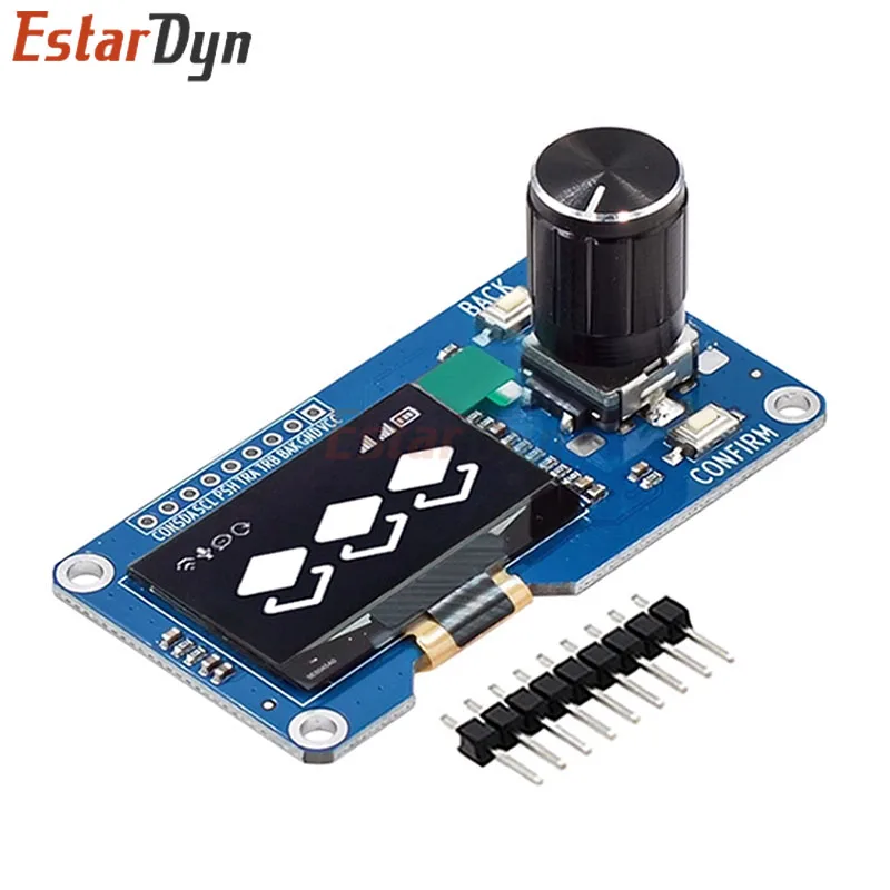 

Estardyn 1,3-дюймовый OLED-модуль SH1116 Drive/энкодер EC11 | Белый/синий дисплей | Интерфейс I2C | HD-экран для проектов DIY Arduino
