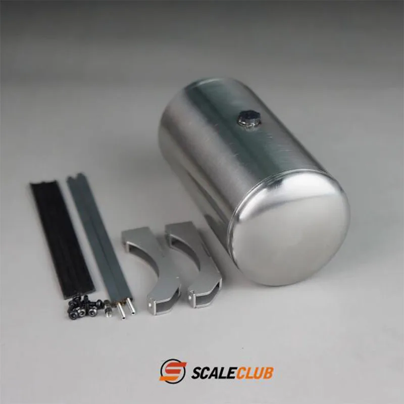 Scaleclub Model For Tamiya 1/14 Stainless Steel Round Fuel Tank For King For GL For Global Fuel Tank American Fuel Tank