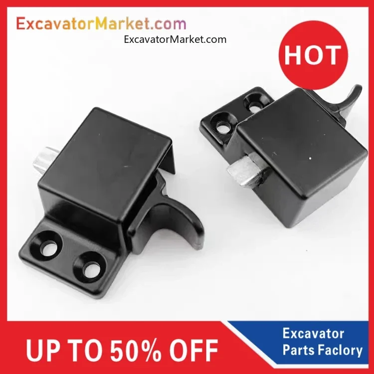 

For excavator for Komatsu Sany 55 kobelco 60-8/70-8 Front Block Lock Glass Lock Front Windscreen Frame Lock Accessories