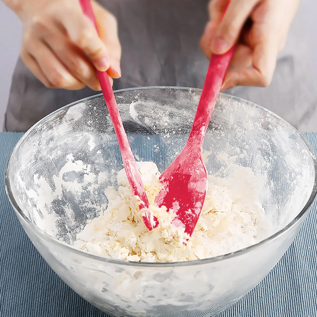 5/10/15/20PCS Random Color Silicone Spatulas Cream Spatula Cake Cream Scraper Baking Cake Tool Heat-resistant Seamless Scraper
