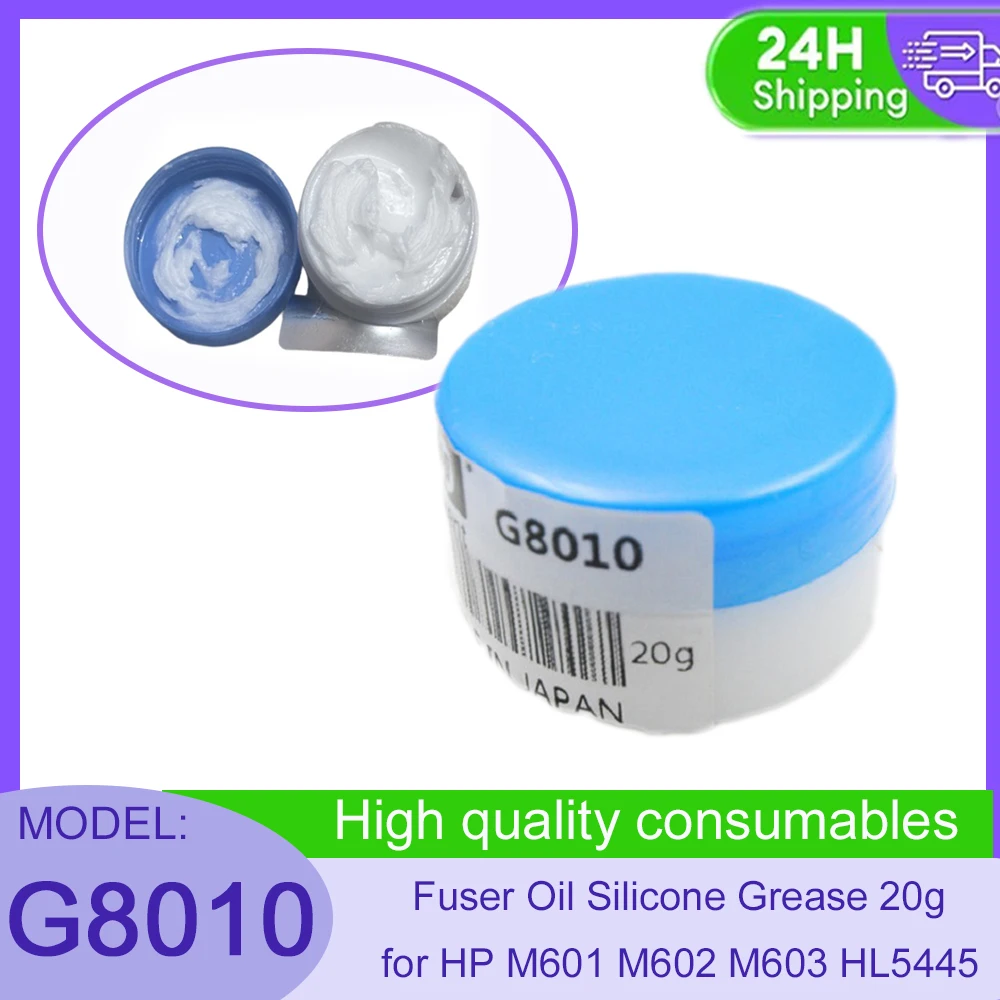 G8010 G-8010 para HP M601 M602 M603 HL5445 P4015 4250 4345 P4515 Grasa para Fusor, Aceite para Fusor, Grasa de Silicona 20g G8010 G-8010