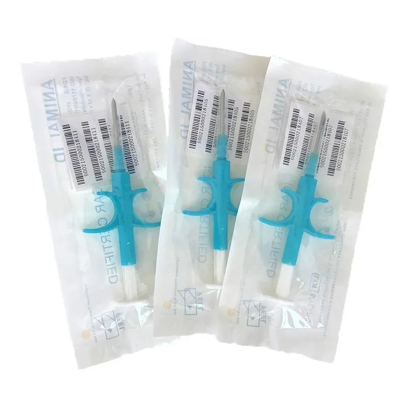 10pcs Animal EM4305 Microchip International Standard 134.2KHz FDX-B Pet Identification Chip Syringe for Dog Cat