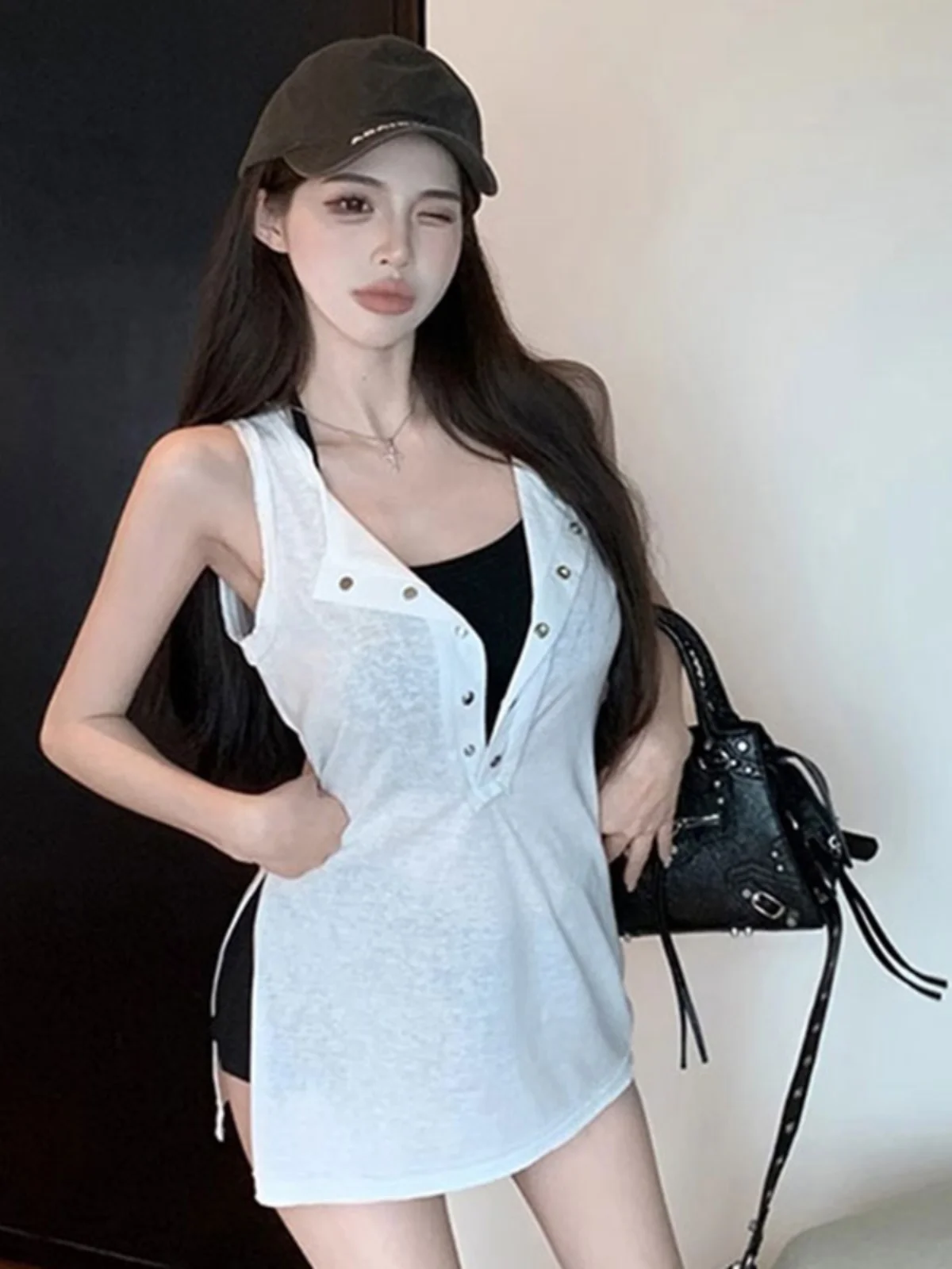 Spicy Girl Strapless Backless Vest Women Summer Inner Wear Beautiful Back Bra Integrated with Chest Pad Neck Hanging Underwea...