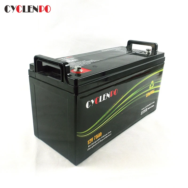 Factory direct supply Customized lithium 12v 75ah lifepo4 battery