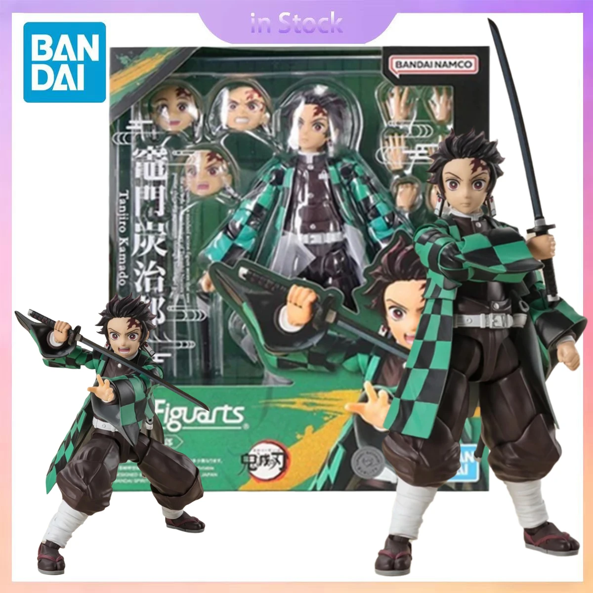 

Original Bandai Genuine In Stock Demon Slayer Model Kit SHF Kamado Tanjirou Anime Collection Action Figure Model Kits BoysToys