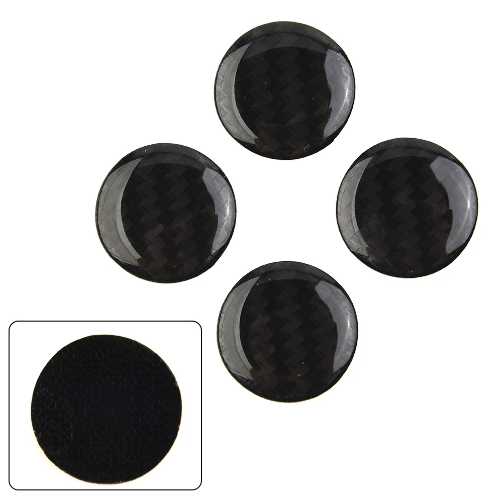 Protection Stickers Keyhole Stickers Car Accessories Car Lock Decoration Carbon Fiber Protection Stickers Car Accessories Rubber