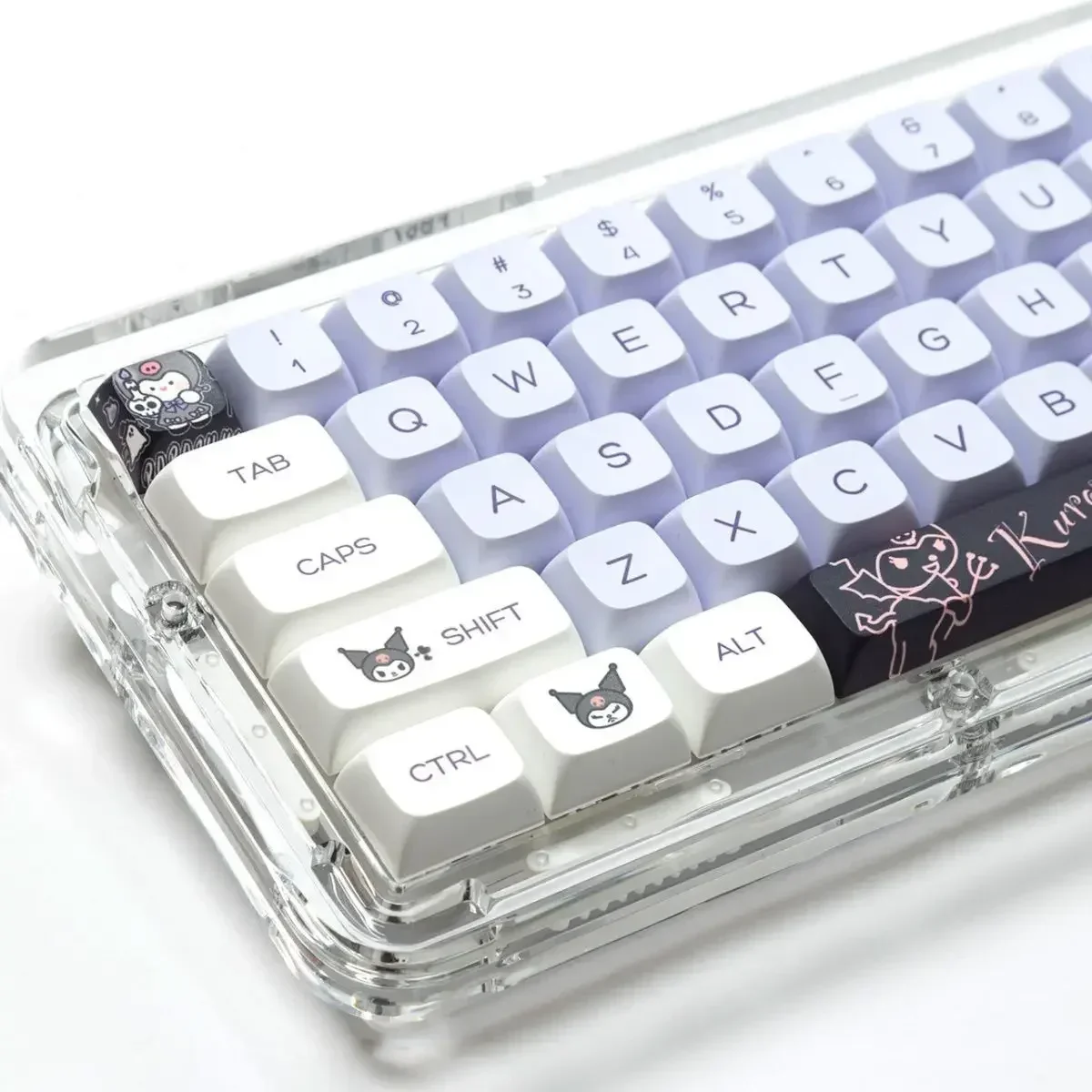 Kawaii Sanrios Kuromis Anime Keycap Set 140 Keys XDA Height Pbt Thermal Sublimation MX Switch Gaming Mechanical Keyboard Keycaps