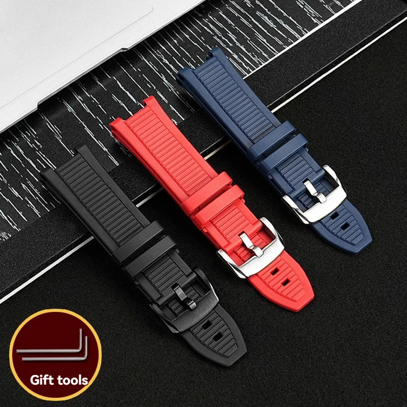 

Мягкий резиновый ремешок для часов Tissot T141 Racing MotoGP Series T141.417 - водонепроницаемый мужской браслет с выемками, аксессуары для часов