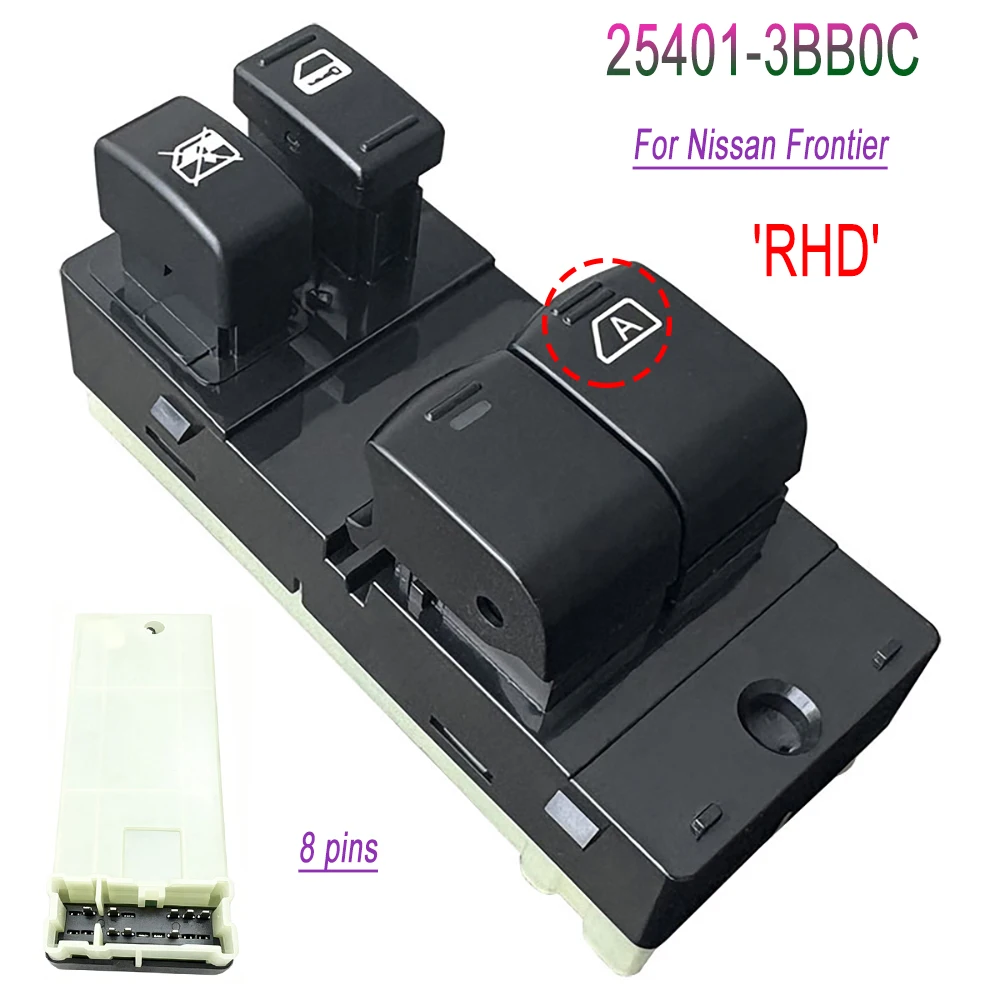 

For Nissan Frontier Right Drive Electric Window Switch Power Window Master Switch 25401-3BB0C Car Parts